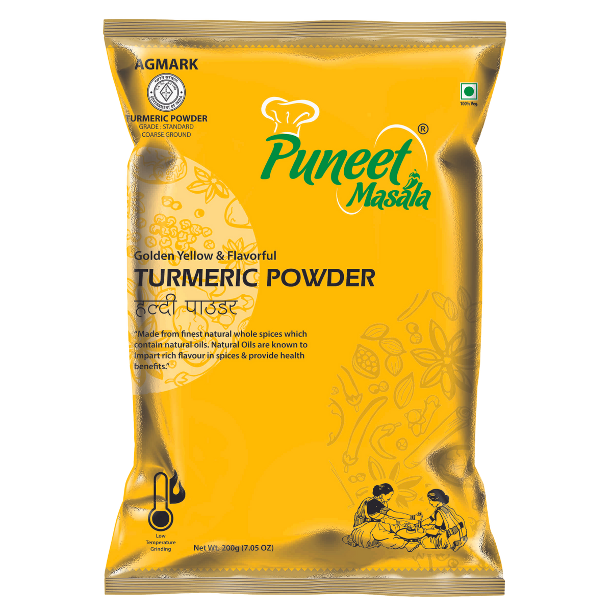 Golden Yellow Turmeric Powder